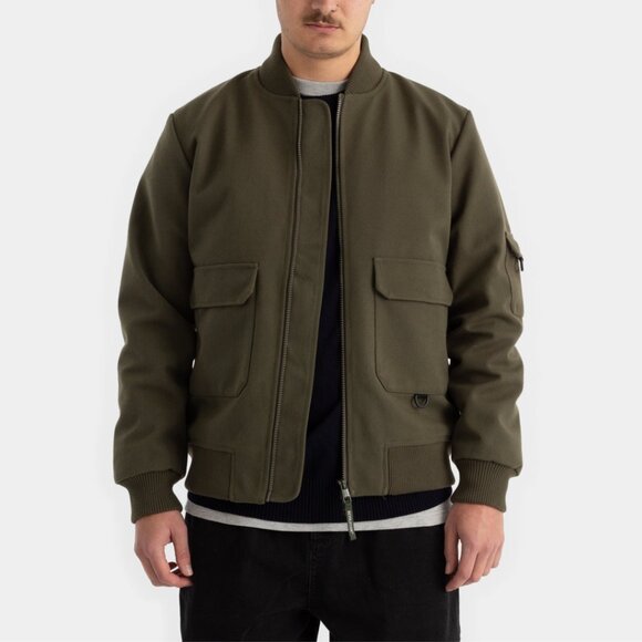 BNWT Revolution of 1995 - Men's Army Green Recycled Utility Bomber Jacket - Picture 2 of 6